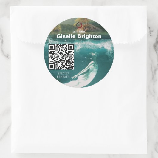 Werbematerial für Logos Runder Aufkleber (Tasche)