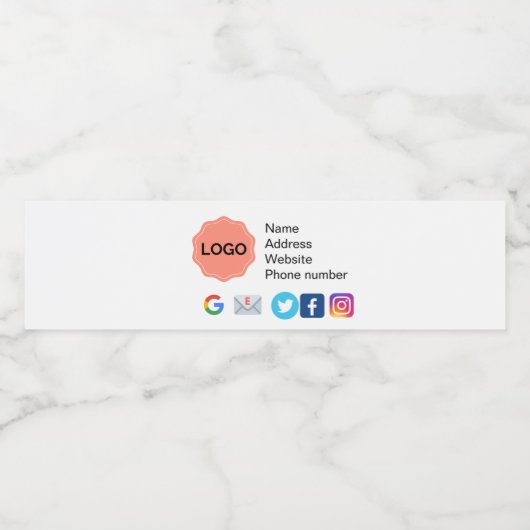 Werbemittel für Unternehmen Wasserflaschenetikett (Einzelnes Label)