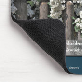 Werbemousepad Aquamarin mit Blume - HAMbyWG Mousepad (Ecke)