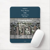 Werbemousepad Aquamarin mit Blume - HAMbyWG Mousepad (Mit Mouse)