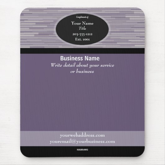 Werbemousepad - HAMbyWG Mousepad (Vorne)