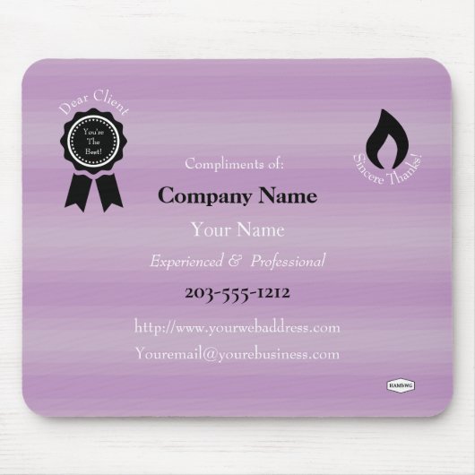 Werbemousepad - HAMbyWG Mousepad (Vorne)