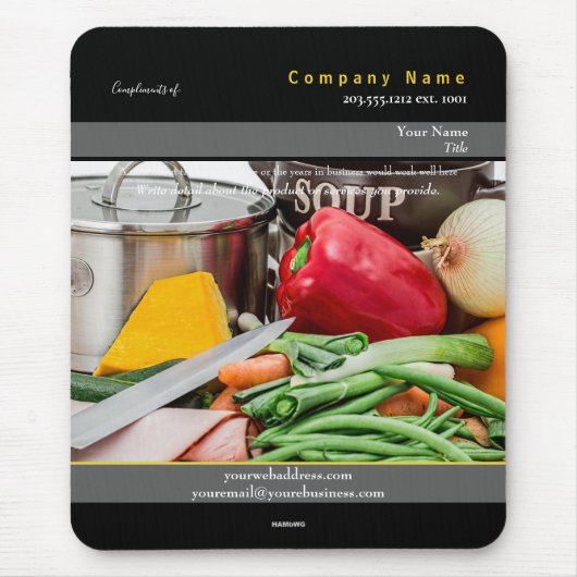 Werbemousepad-Kochthema - HAMbyWG Mousepad (Vorne)