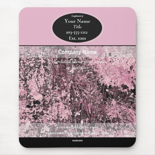 Werbemousepad Pink HAMbyWG Mouse Pad Mousepad (Vorne)