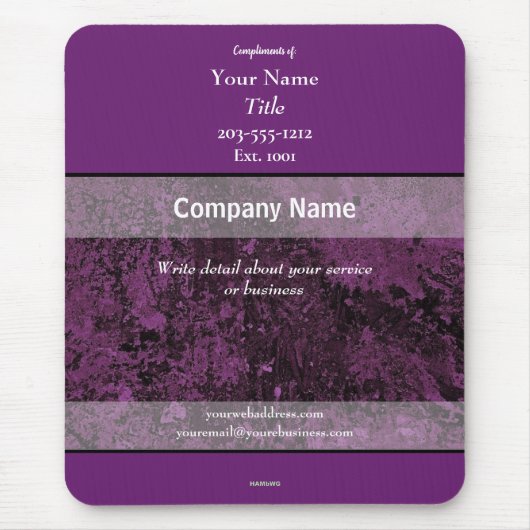 Werbemousepad Plum - HAMbyWG Mousepad (Vorne)