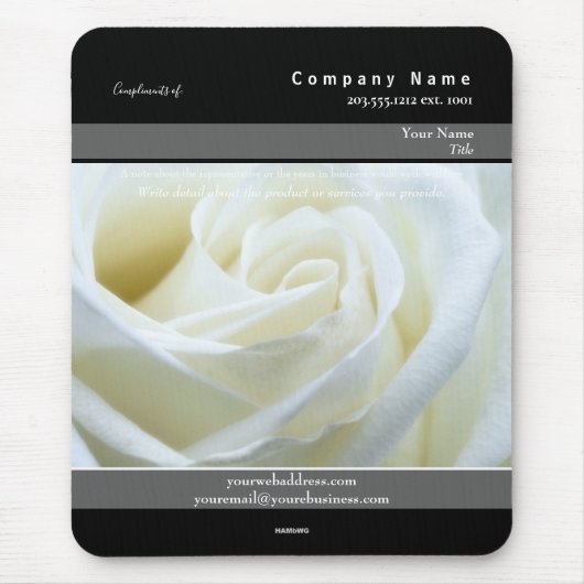 Werbemousepad-Rose - HAMbyWG Mousepad (Vorne)