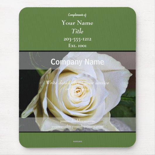 Werbemousepad-Rose - HAMbyWG Mousepad (Vorne)