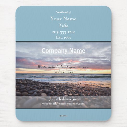 Werbemousepad Sea Shore Theme - HAMbyWG Mousepad (Vorne)
