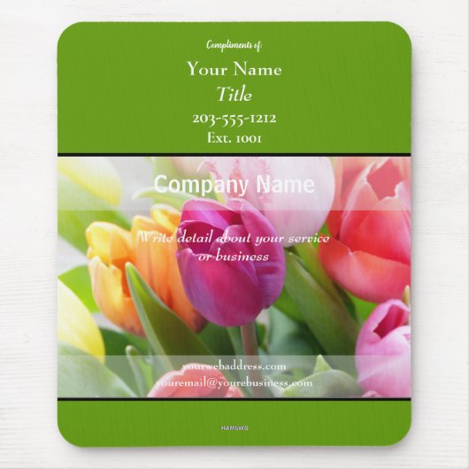 Werbemousepad Tulips - HAMbyWG Mousepad (Vorne)