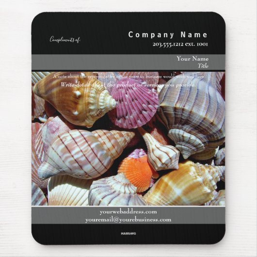 Werbemousepad Weiße Blume. Thema - HAMbyWG Mousepad (Vorne)