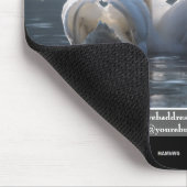 Werbemousepad Weißschwan. Thema - HAMbyWG Mousepad (Ecke)