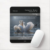 Werbemousepad Weißschwan. Thema - HAMbyWG Mousepad (Mit Mouse)