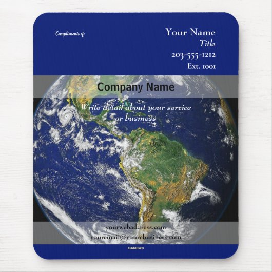 Werbemousepad-Weltbild - HAMbyWG Mousepad (Vorne)