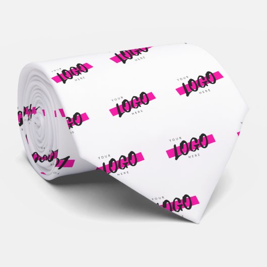 Werbemuster für Firmenkundenspezifische Firmenlogo Krawatte (Gerollt)