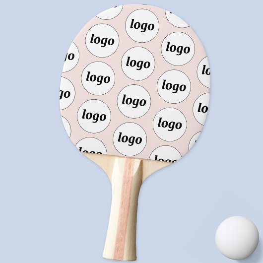 Werbemuster für Logos Rosa Tischtennis Schläger