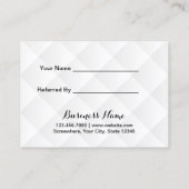 Werben Sie einen Freund Modern Gold Sequins Werbea Empfehlungskarte (Rückseite)