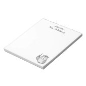 Werben Sie einen Hinweis von Individuelle Name Leh Notizblock (Rotiert)