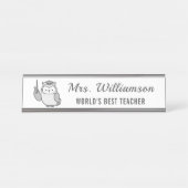 Werben Sie einen Hinweis von Individuelle Name Leh Schreibtischnamensplakette (Vorderseite )