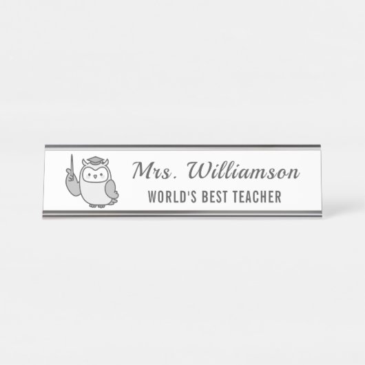 Werben Sie einen Hinweis von Individuelle Name Leh Schreibtischnamensplakette (Vorderseite )