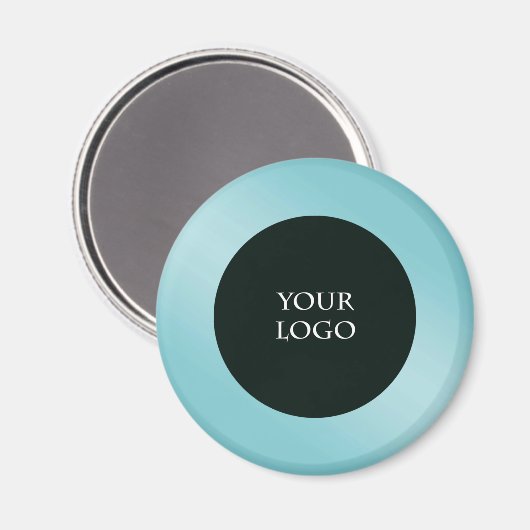 Werben Sie Ihr eigenes Firmenlogo, Blue Metallic Magnet (Vorderseite/Rückseite)