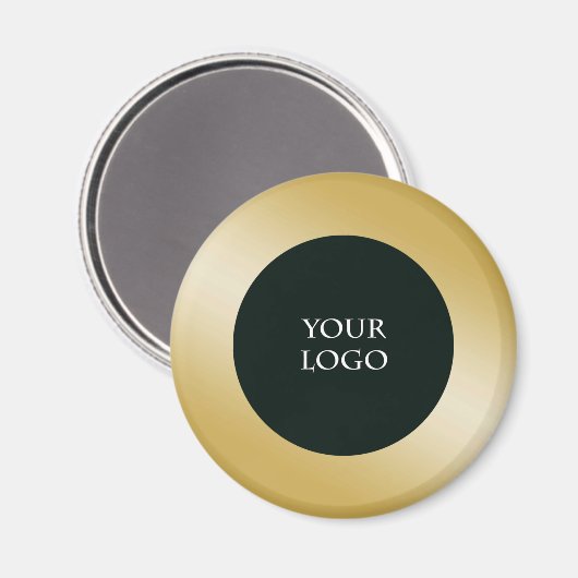 Werben Sie Ihr eigenes Firmenlogo, Gold Magnet (Vorderseite/Rückseite)