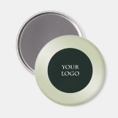 Werben Sie Ihr eigenes Firmenlogo, grüne Metallik Magnet (Vorderseite/Rückseite)