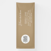 Werben Sie Ihr Logo für eine benutzerdefinierte Te Banner (Vertikal)