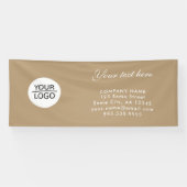 Werben Sie Ihr Logo für eine benutzerdefinierte Te Banner (Horizontal)