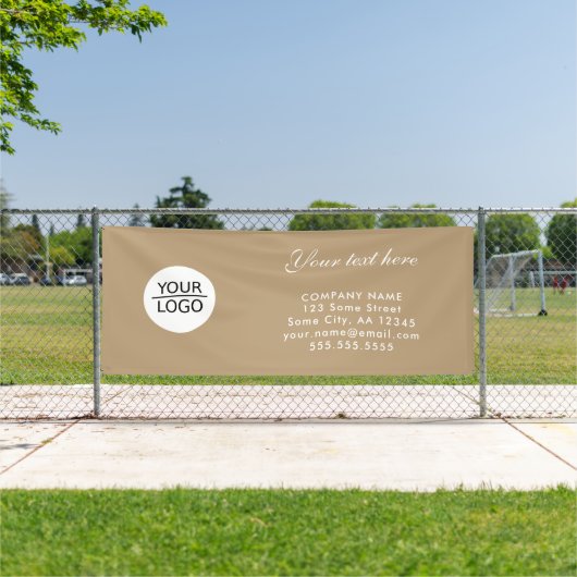 Werben Sie Ihr Logo für eine benutzerdefinierte Te Banner (InSitu)