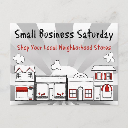 Werben Sie Sales! Samstag Postkarte (Vorderseite)