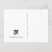 Werben wir auf der Social QR-Code-Website Postkarte (Rückseite)