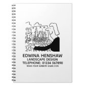 WerbeNotebook für Garten- und Landschaftsgestaltun Notizblock (Vorderseite)