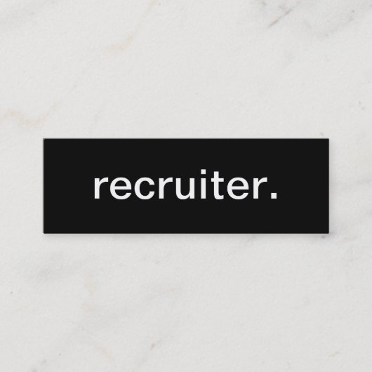 Werbeoffizier-Visitenkarte Mini Visitenkarte (Vorderseite)