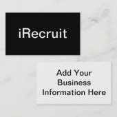 Werbeoffizier-Visitenkarte Visitenkarte (Vorne/Hinten)