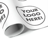 Werbepapier für Ihr Firmenlogo Geschenkpapier (Rolleneckpunkt)