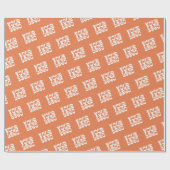 Werbepapier für Orange-Firmenlogos Geschenkpapier (Flach)