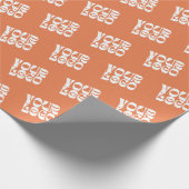 Werbepapier für Orange-Firmenlogos Geschenkpapier (Ecke)