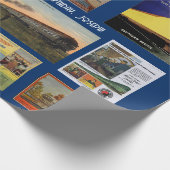 Werbepapier für Vintage Eisenbahnen Geschenkpapier (Ecke)