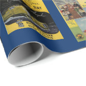 Werbepapier für Vintage Eisenbahnen Geschenkpapier (Rolleneckpunkt)