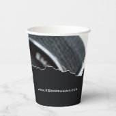 Werbephorographen Black & White Paper Cups Pappbecher (Rückseite)