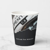 Werbephorographen Black & White Paper Cups Pappbecher (Vorderseite)