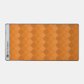 Werbepixel Muster Grau schwarz Orange Schreibtischunterlage (Vorderseite)