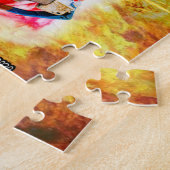 Werbeplakat auf einer puzzle (Seite)