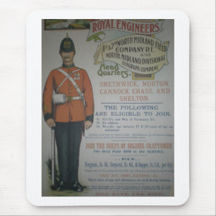 Werbeplakat der königlichen Ingenieure Englands 18 Mousepad