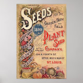 Werbeplakat der Vintage Seed Company Poster (Vorne)