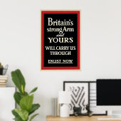 Werbeplakat des Zweiten Weltkriegs: Großbritannien Poster (Heimbüro)