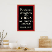 Werbeplakat des Zweiten Weltkriegs: Großbritannien Poster (Küche)