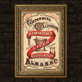 Werbeplakat für alten Leberregulator Poster