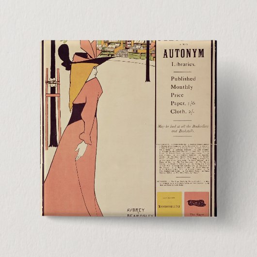 Werbeplakat für 'das gelbe Book Button (Vorderseite)