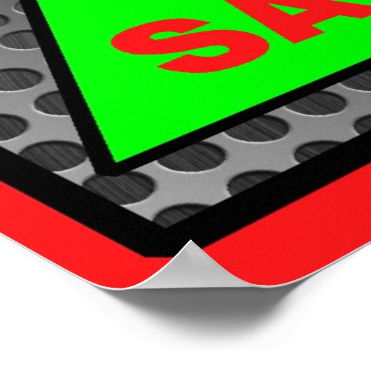 Werbeplakat für den Verkauf Poster (Ecke)